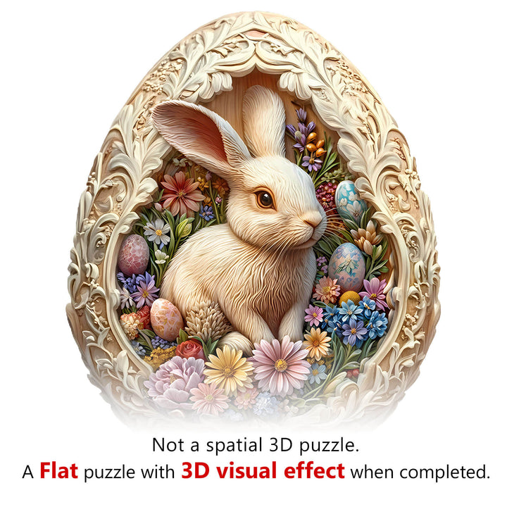 Eggshell world Easter-1 Wooden Jigsaw Puzzle