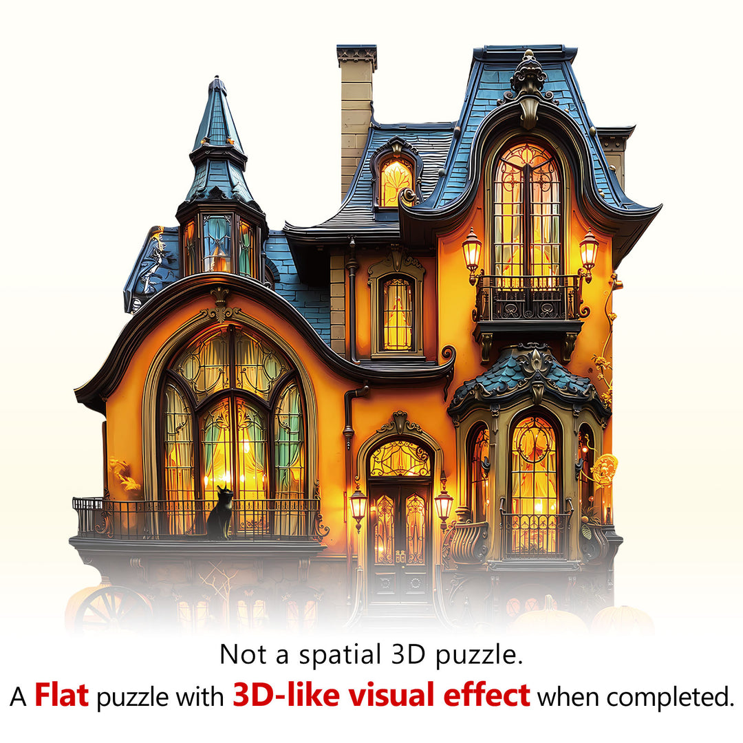 witch's house Wooden Jigsaw Puzzle