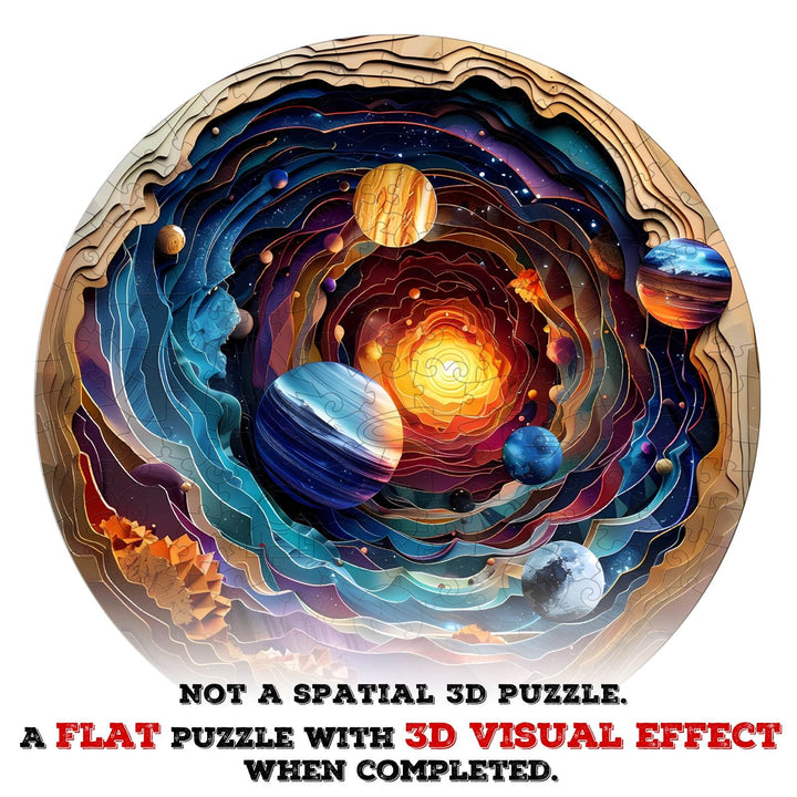 3D Planet Wooden Jigsaw Puzzle