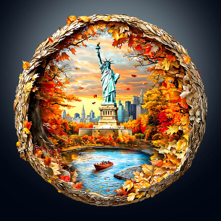 3D New York Autumn Wooden Jigsaw Puzzle