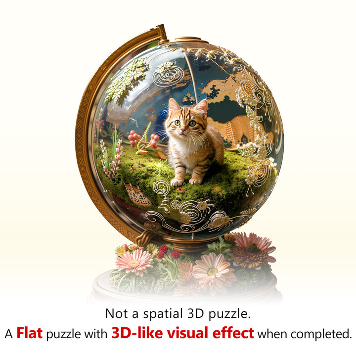 Cat’s Planet Wooden Jigsaw Puzzle
