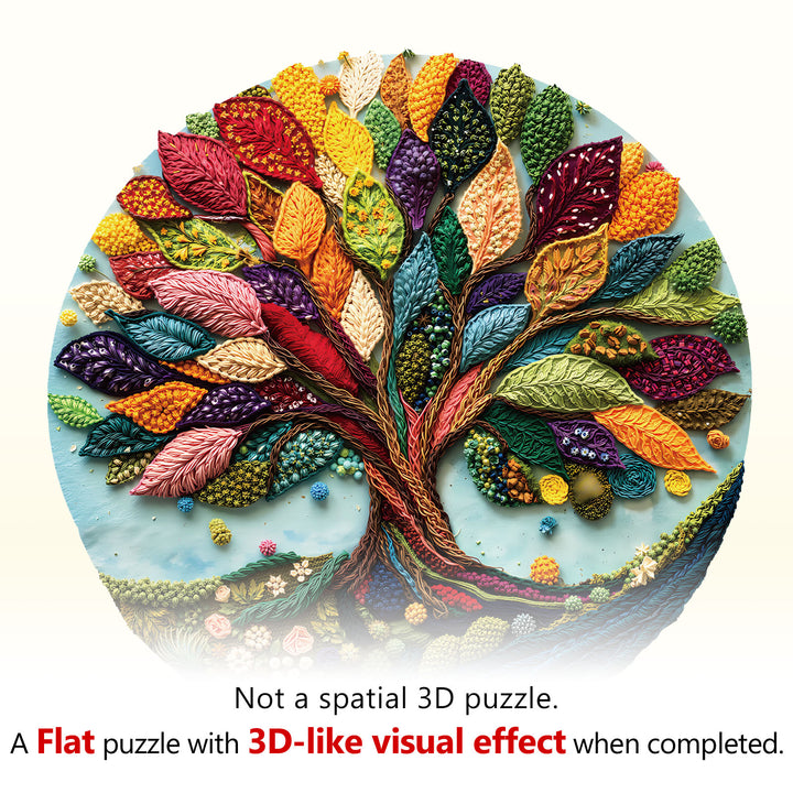 Fibrous life tree Wooden Jigsaw Puzzle