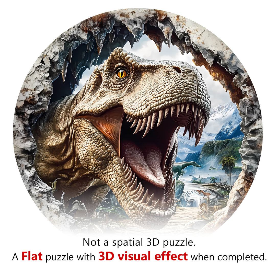 3D T-Rex 3 Wooden Jigsaw Puzzle