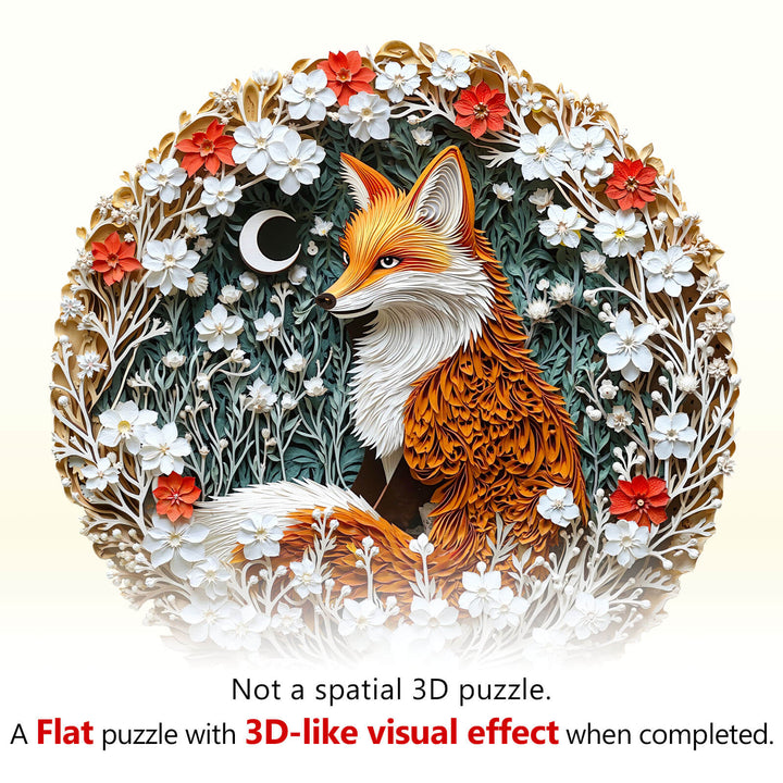 Forest Dreamers-FOX Wooden Jigsaw Puzzle