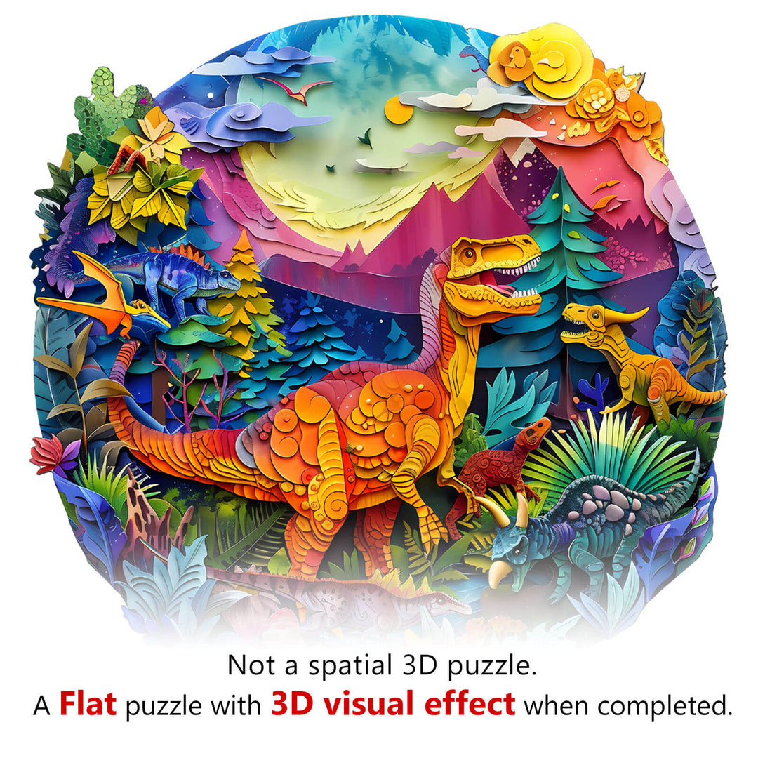 Puzzle en bois flamant rose 