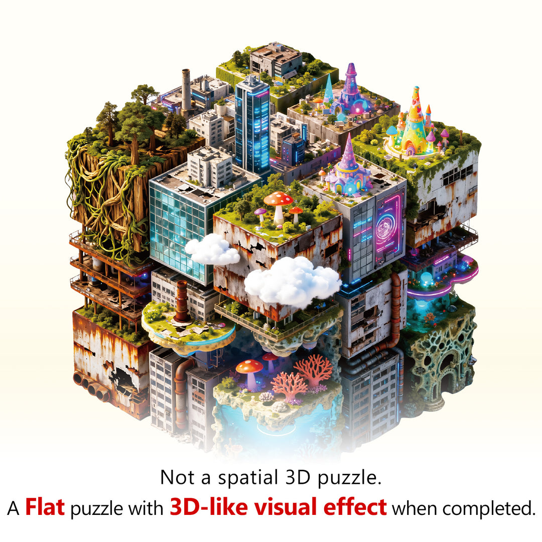 Shifting City Wooden Jigsaw Puzzle