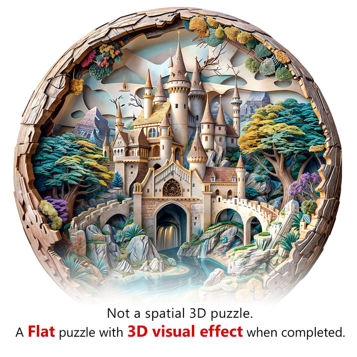 3D Castle Wooden Jigsaw Puzzle