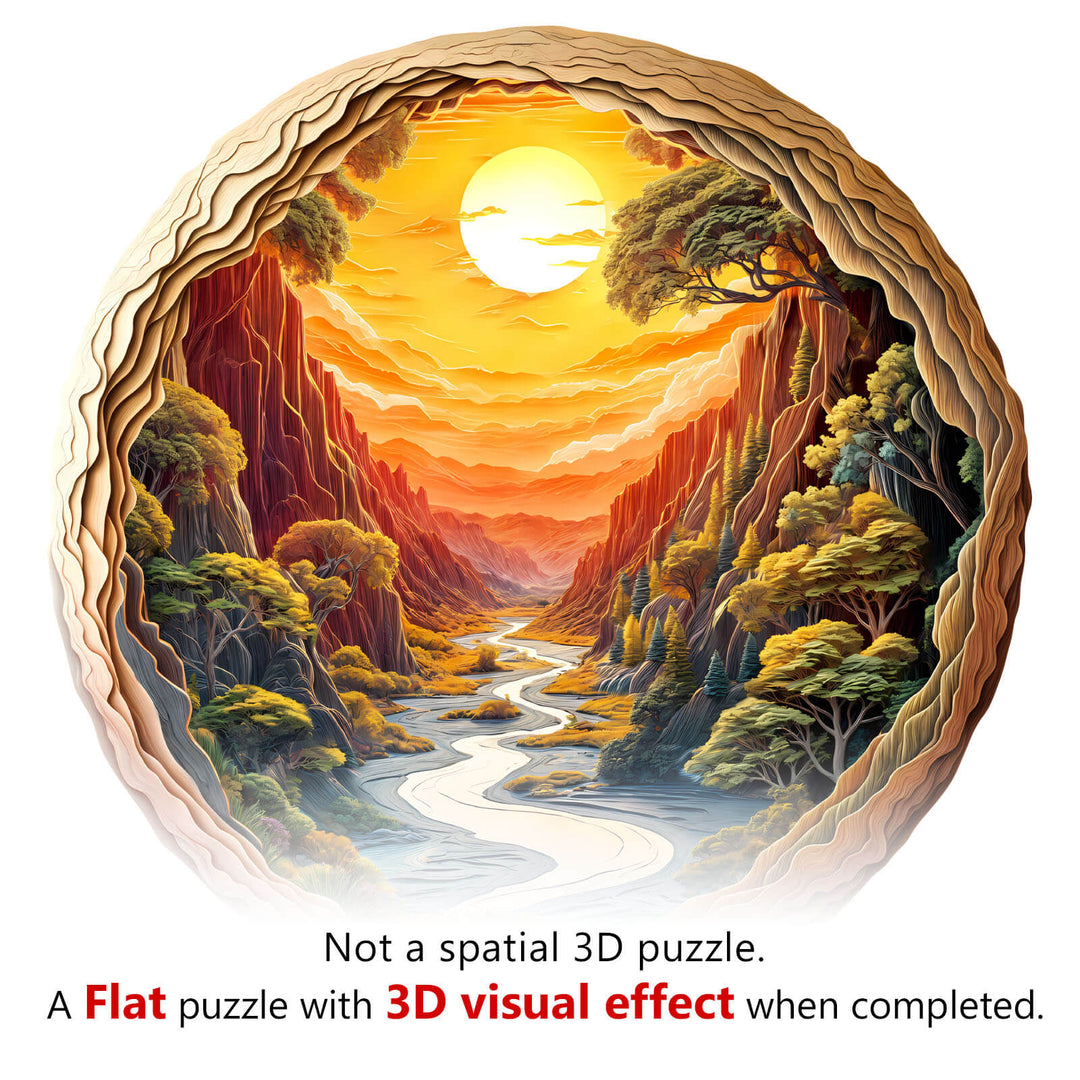 3D Twilight Forest Wooden Jigsaw Puzzle