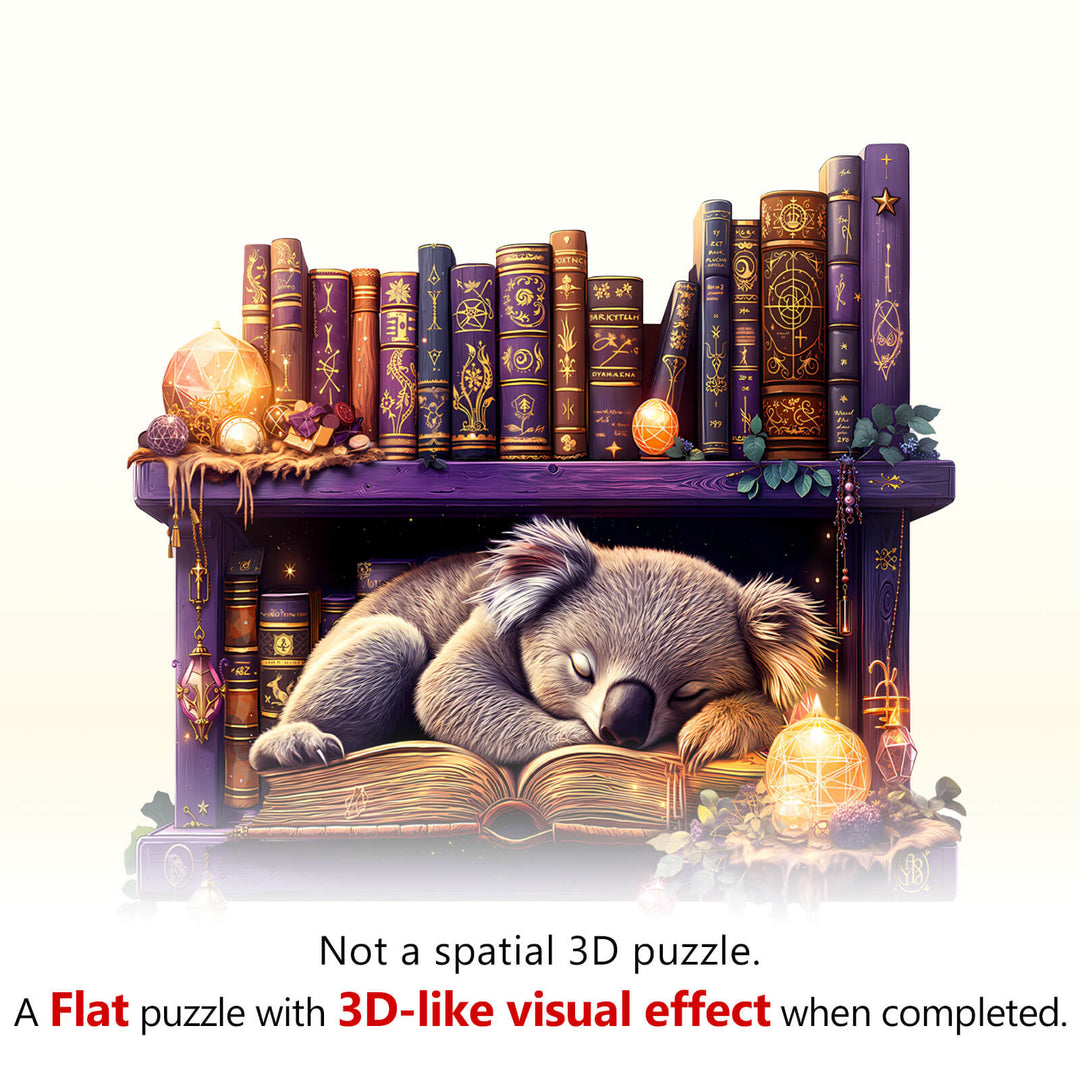 Biblioteca del Sueño - Rompecabezas de Madera Koala