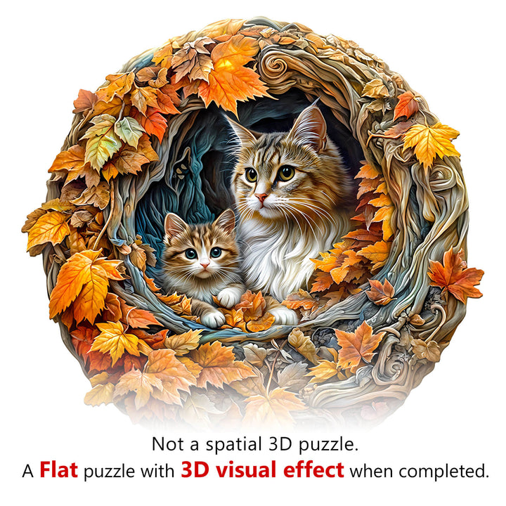 3D  cat mom Jigsaw Puzzl