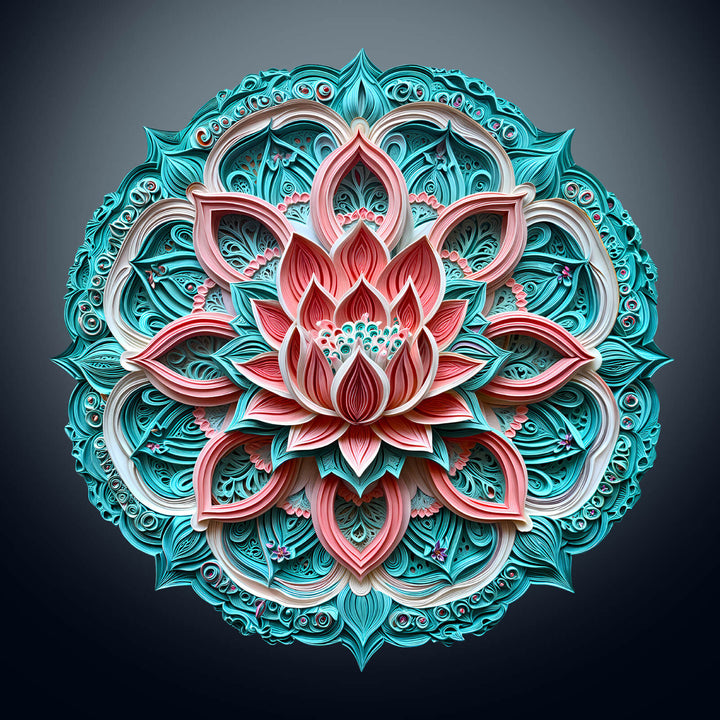 3D Mandala Lotus-2 Wooden Jigsaw Puzzle