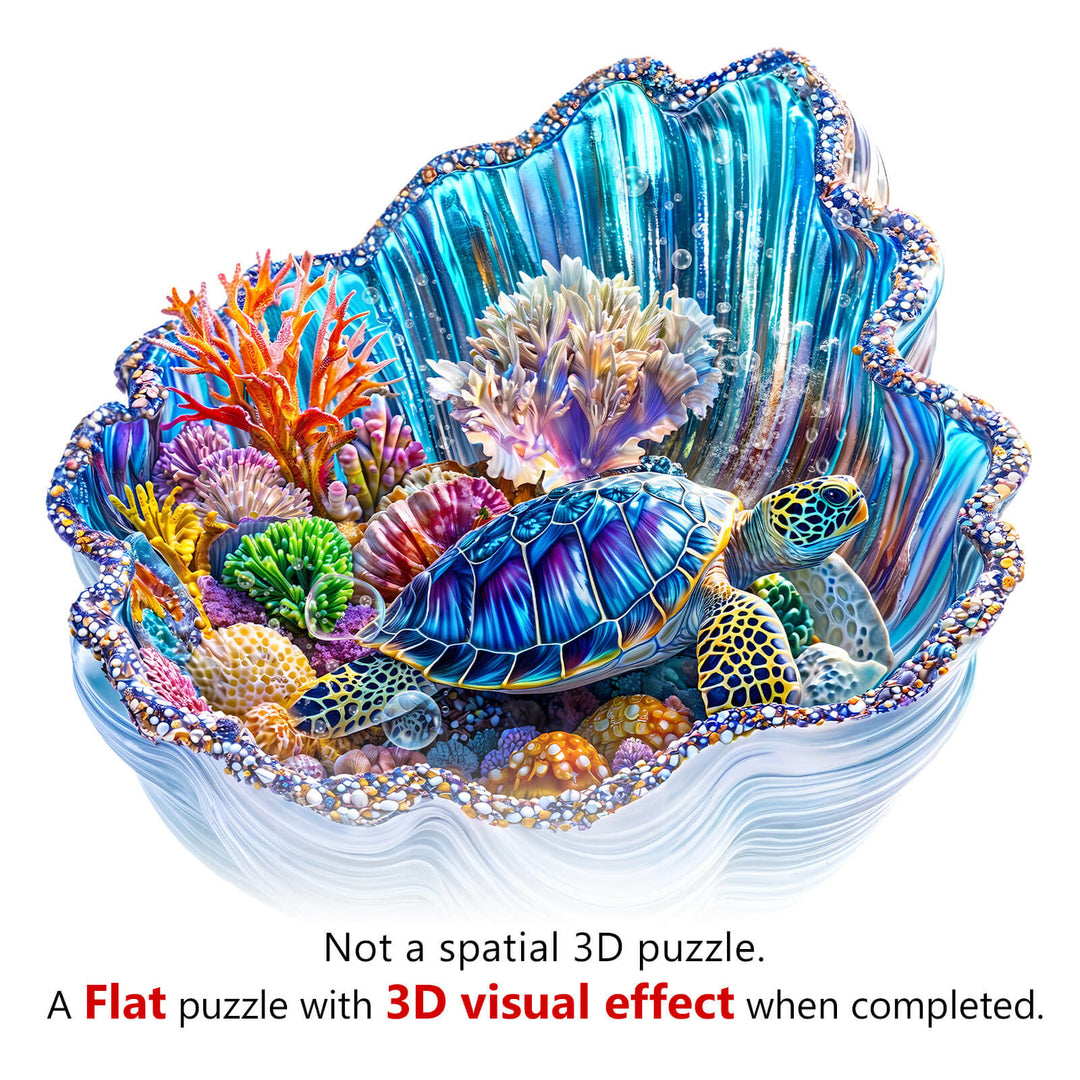 3D Giant Shell Dreams Wooden Jigsaw Puzzle - Woodbests