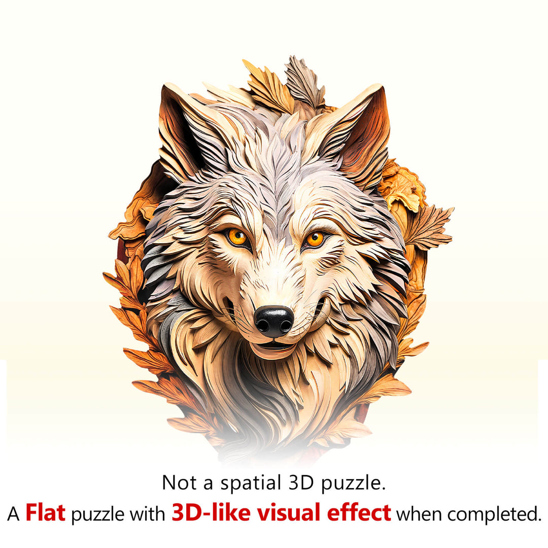 Eternal Wolf Wooden Jigsaw Puzzle