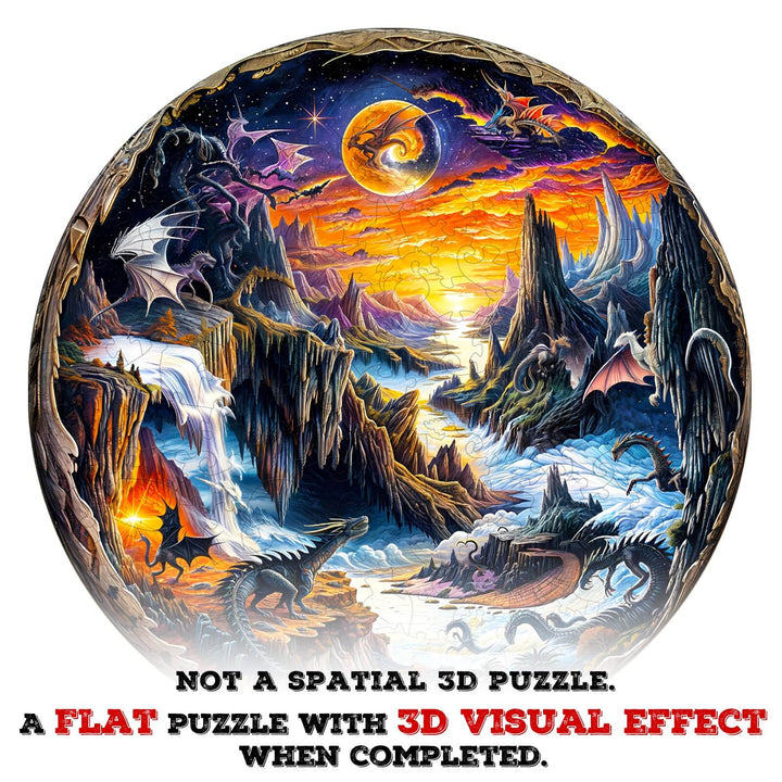 3D Fantasy World Wooden Jigsaw Puzzle