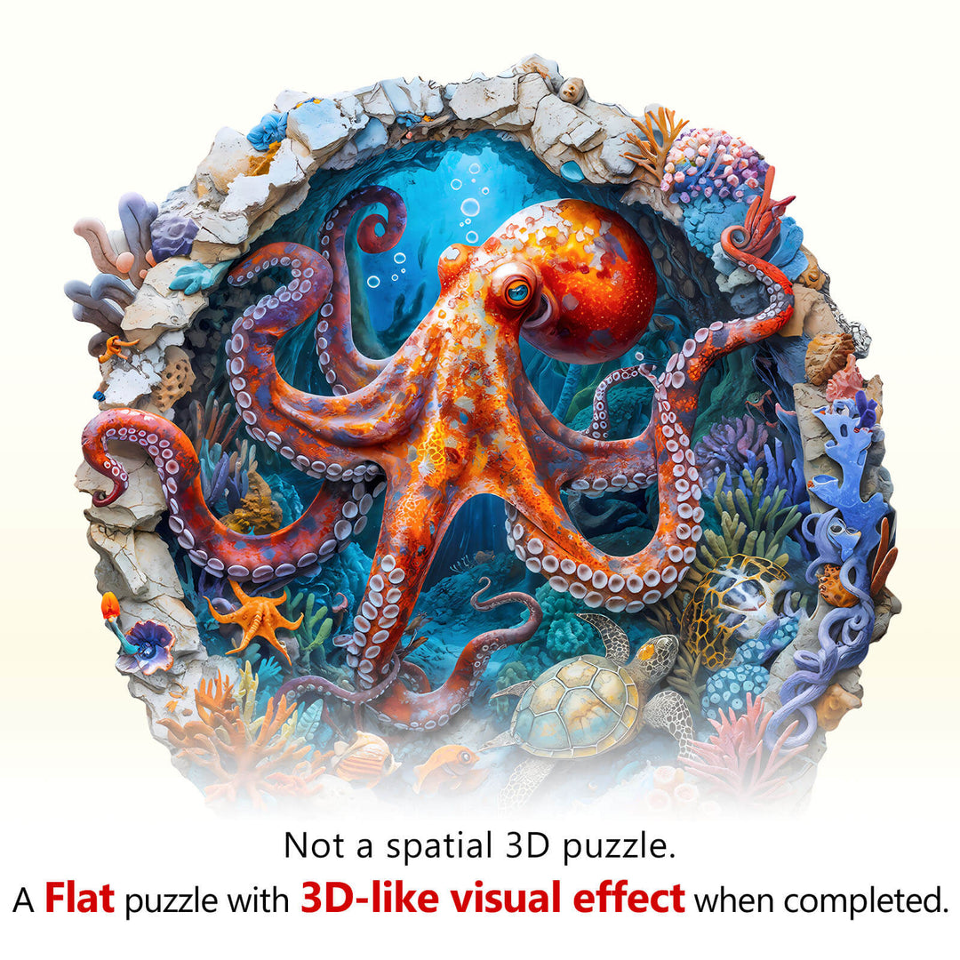 Puzzle en bois Octopus Haven