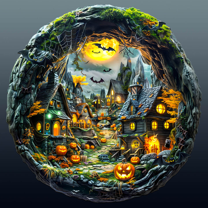 3D Halloween Night Wooden Jigsaw Puzzle