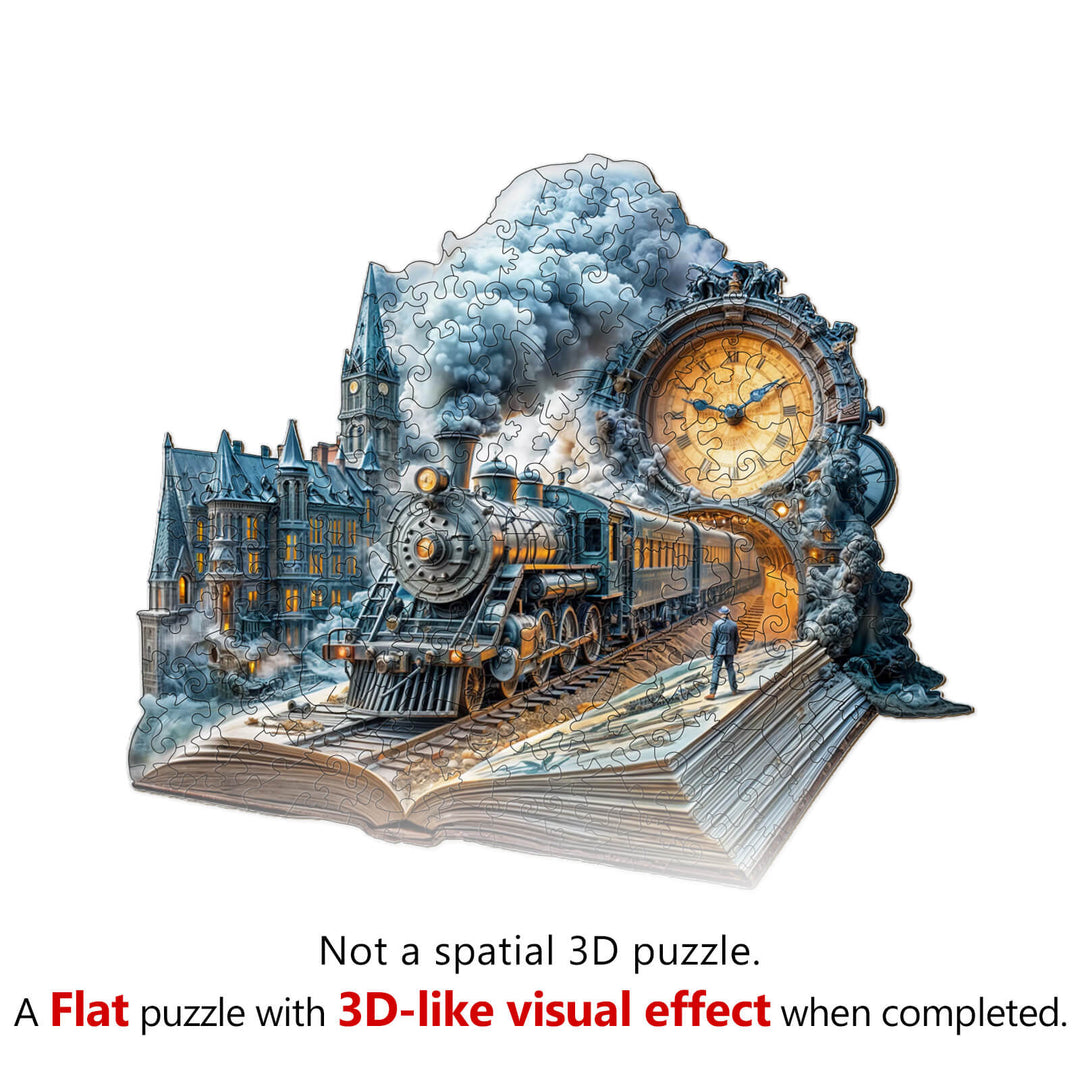 Chrono Train Wooden Jigsaw Puzzle