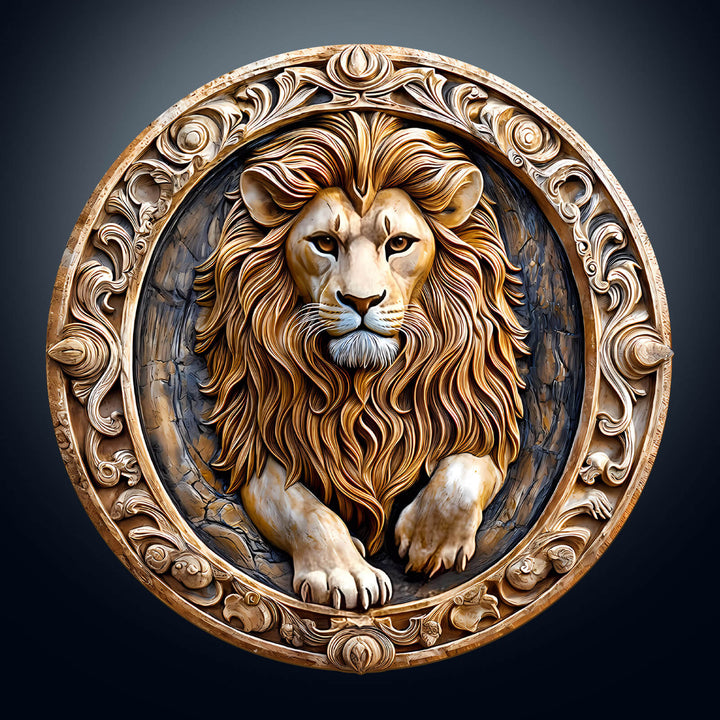3D sculpture lion Wooden Jigsaw Puzzle