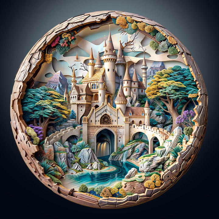 3D Castle Wooden Jigsaw Puzzle