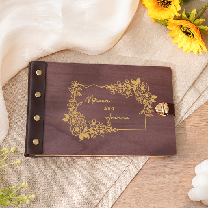 Wedding Photo Album - Wooden Polaroid Photo Album