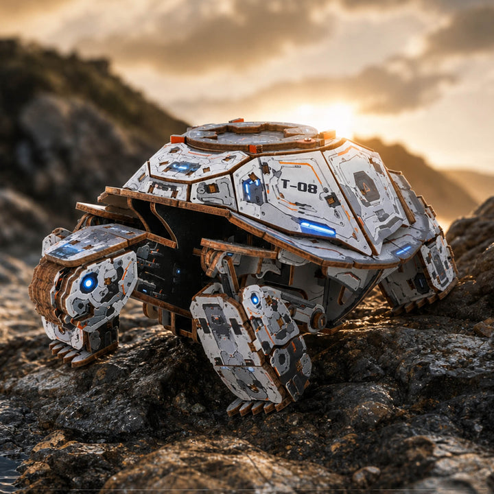 3D Wooden Mechanical Kit - Mecha Turtle