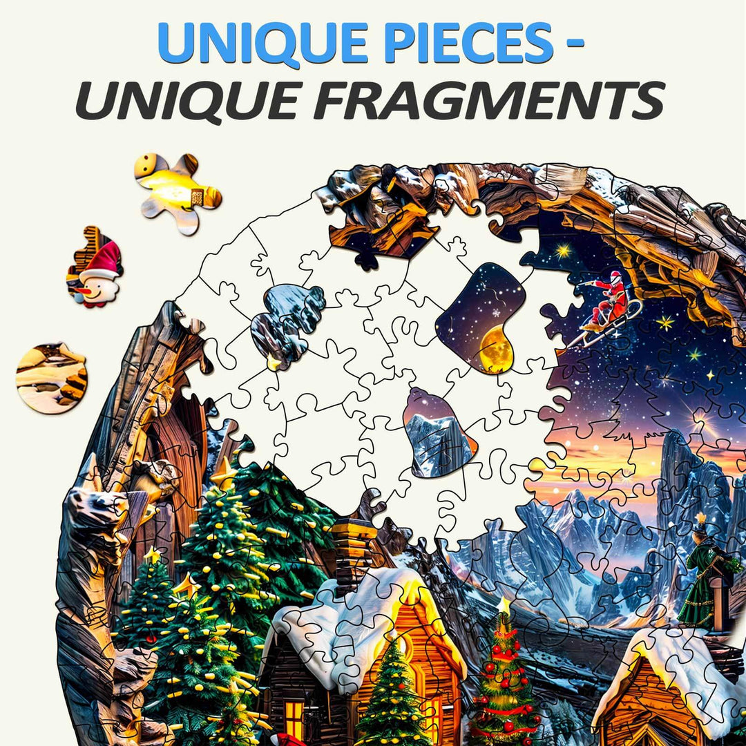 3D Christmas Eve Wooden Jigsaw Puzzle - Woodbests