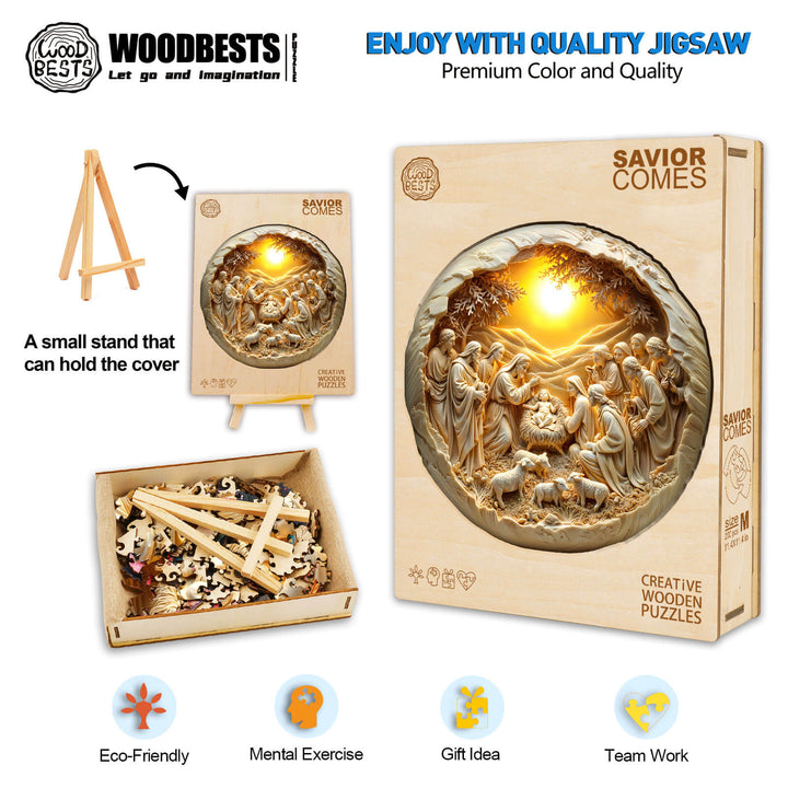 Savior comes Wooden Jigsaw Puzzle