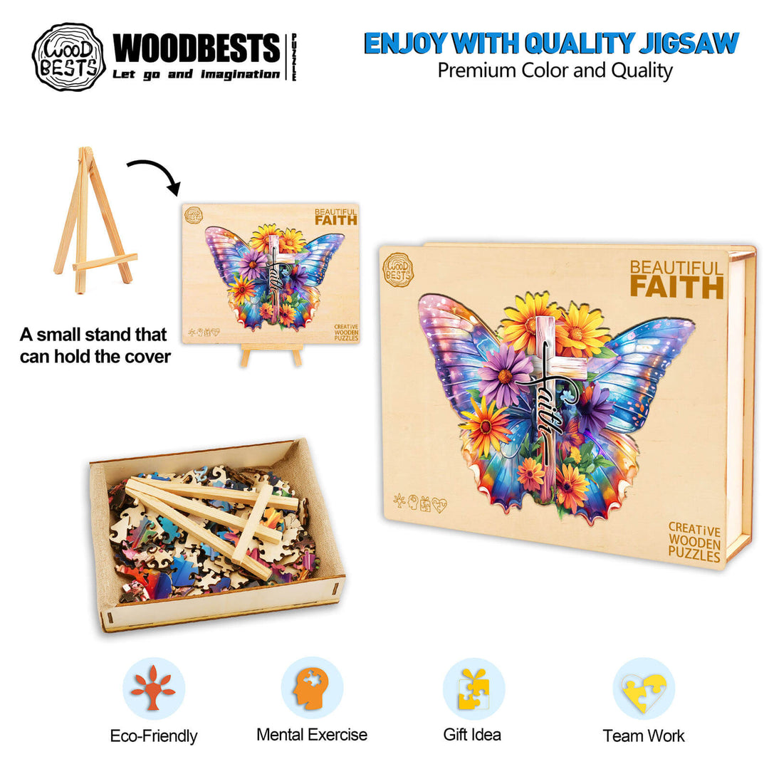 Beautiful Faith Wooden Jigsaw Puzzle