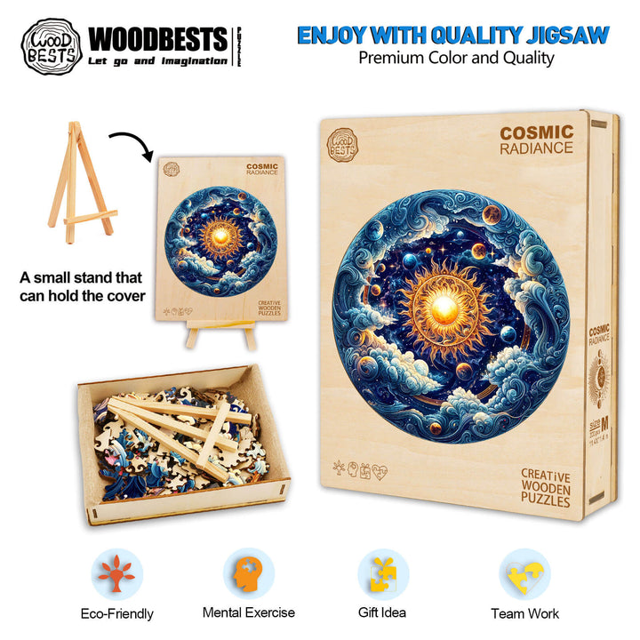 Cosmic Radiance  Wooden Jigsaw Puzzle