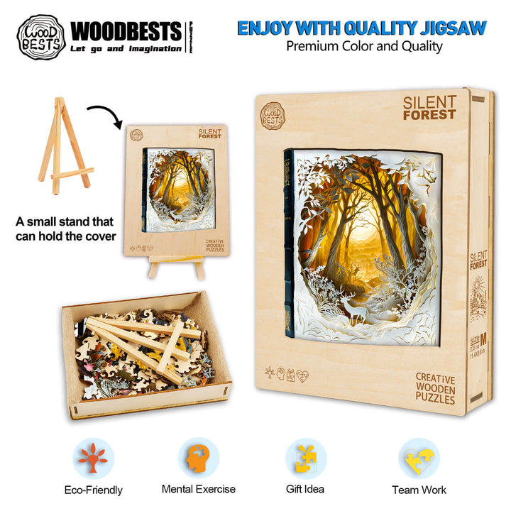 3D  Silent forest Wooden Jigsaw Puzzle