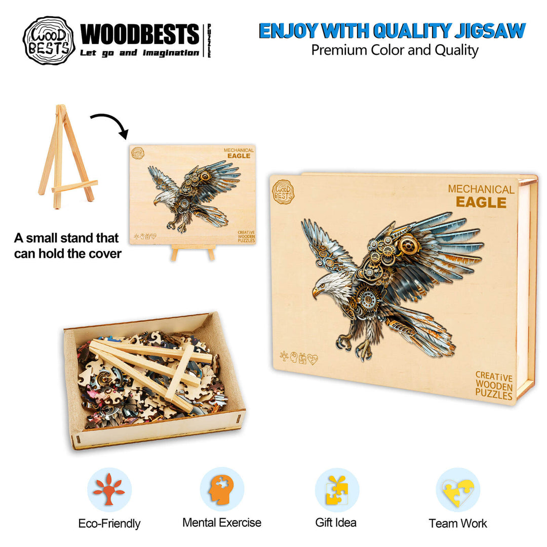 Mechanical Eagle Wooden Jigsaw Puzzle