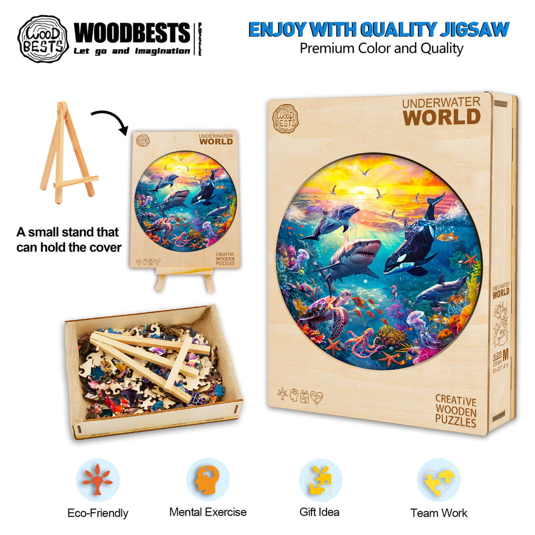 Underwater World Wooden Jigsaw Puzzle - Woodbests