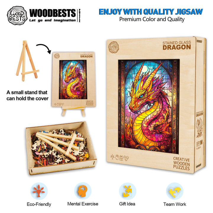 Puzzle en bois Dragon