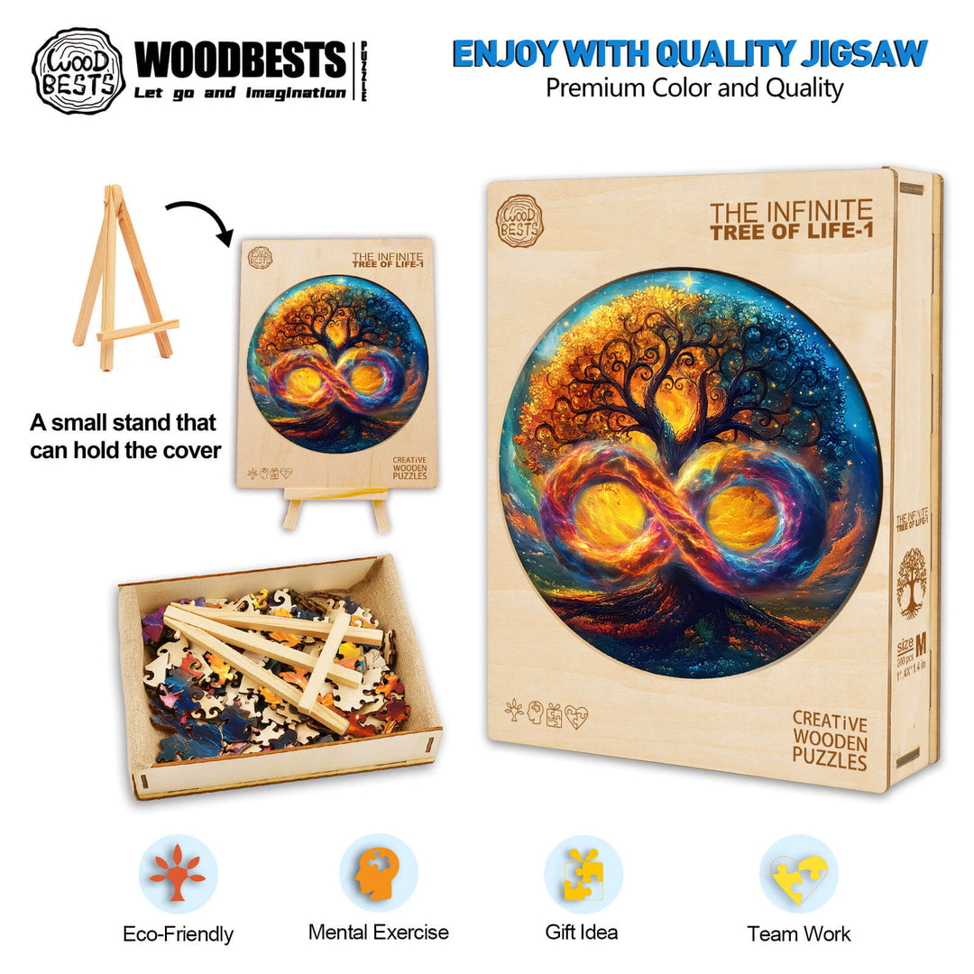 The Infinite Tree of Life-1 Wooden Jigsaw Puzzle