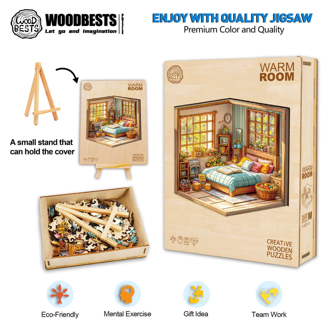 3D Warm Room Wooden Jigsaw Puzzle