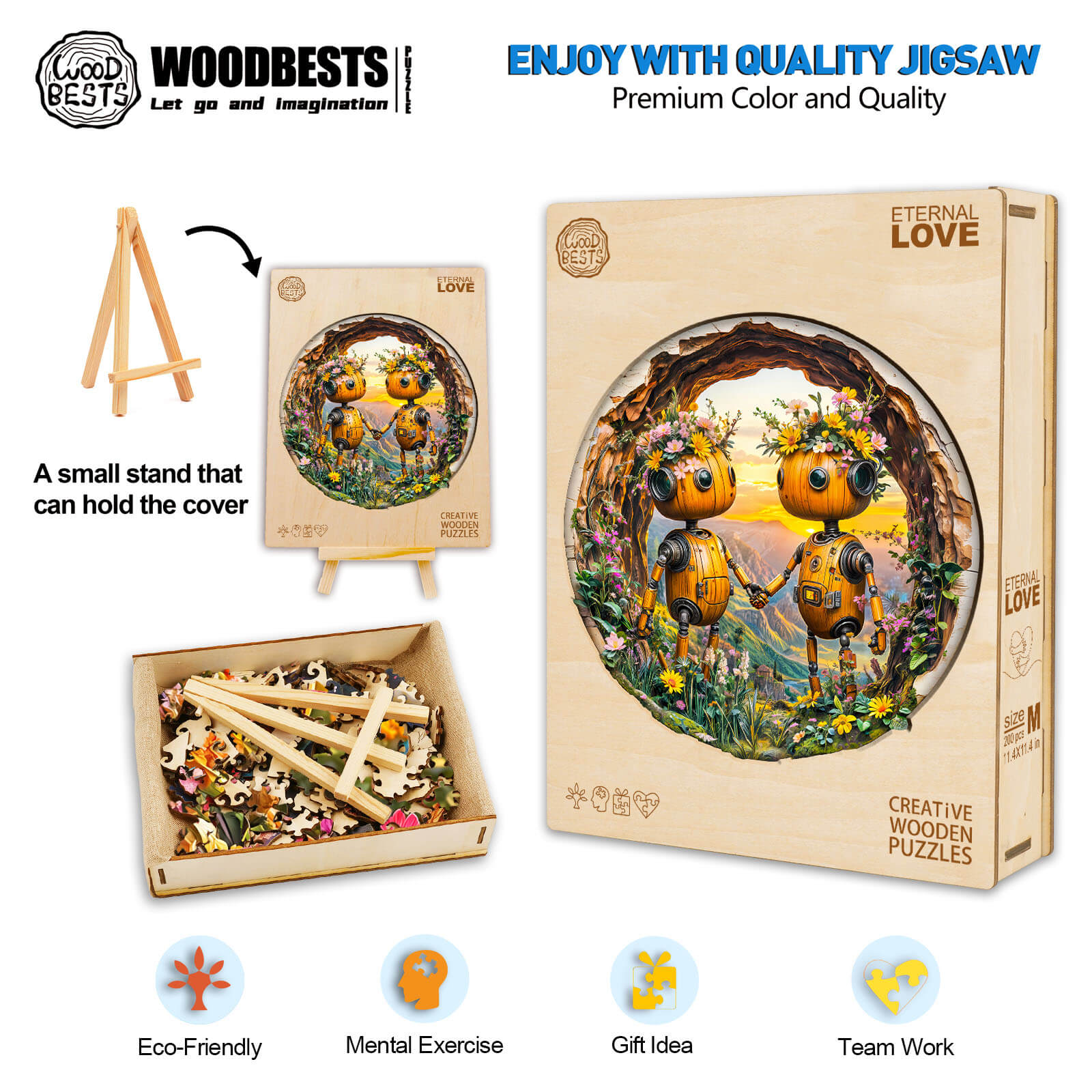 Eternal Love Wooden Jigsaw Puzzle - Woodbests