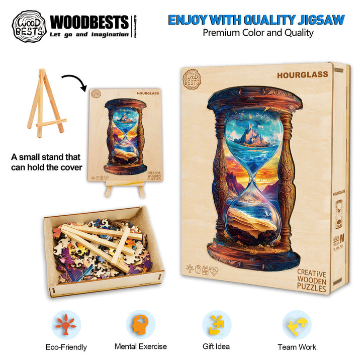 Hourglass Wooden Jigsaw Puzzle - By Woodbests