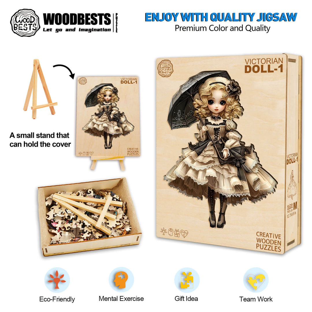 Victorian Doll-1 Wooden Jigsaw Puzzle