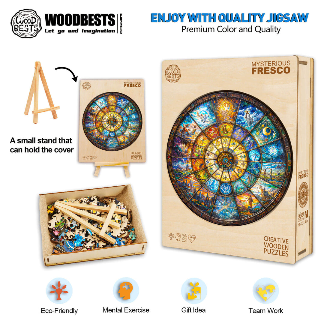 Mysterious Fresco Wooden Jigsaw Puzzle