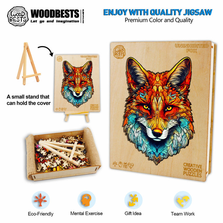 Uninhibited FOX Wooden Jigsaw Puzzle