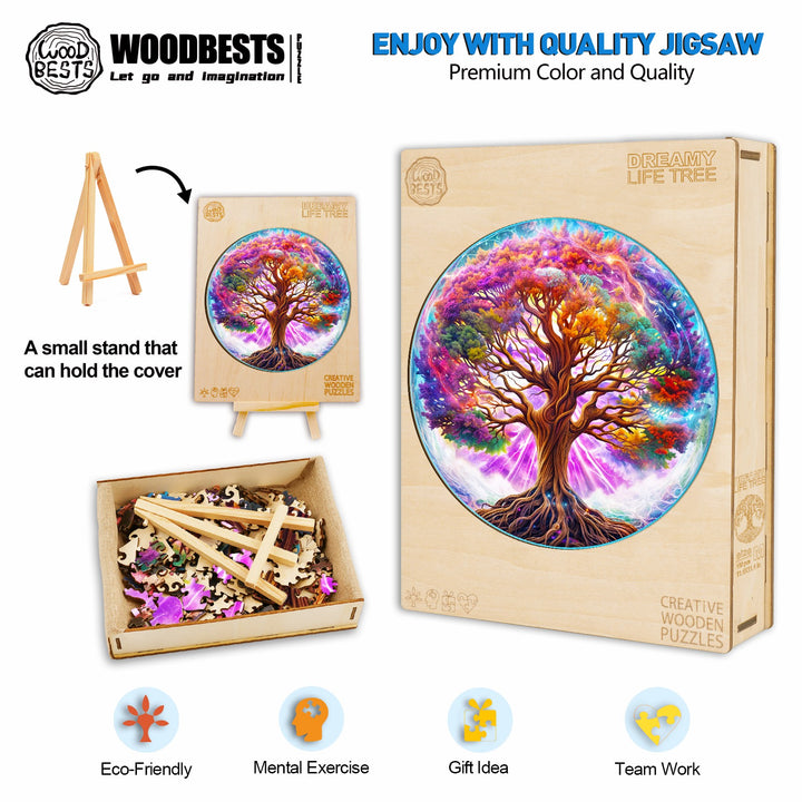 Puzzle en bois arbre de vie rêveur 