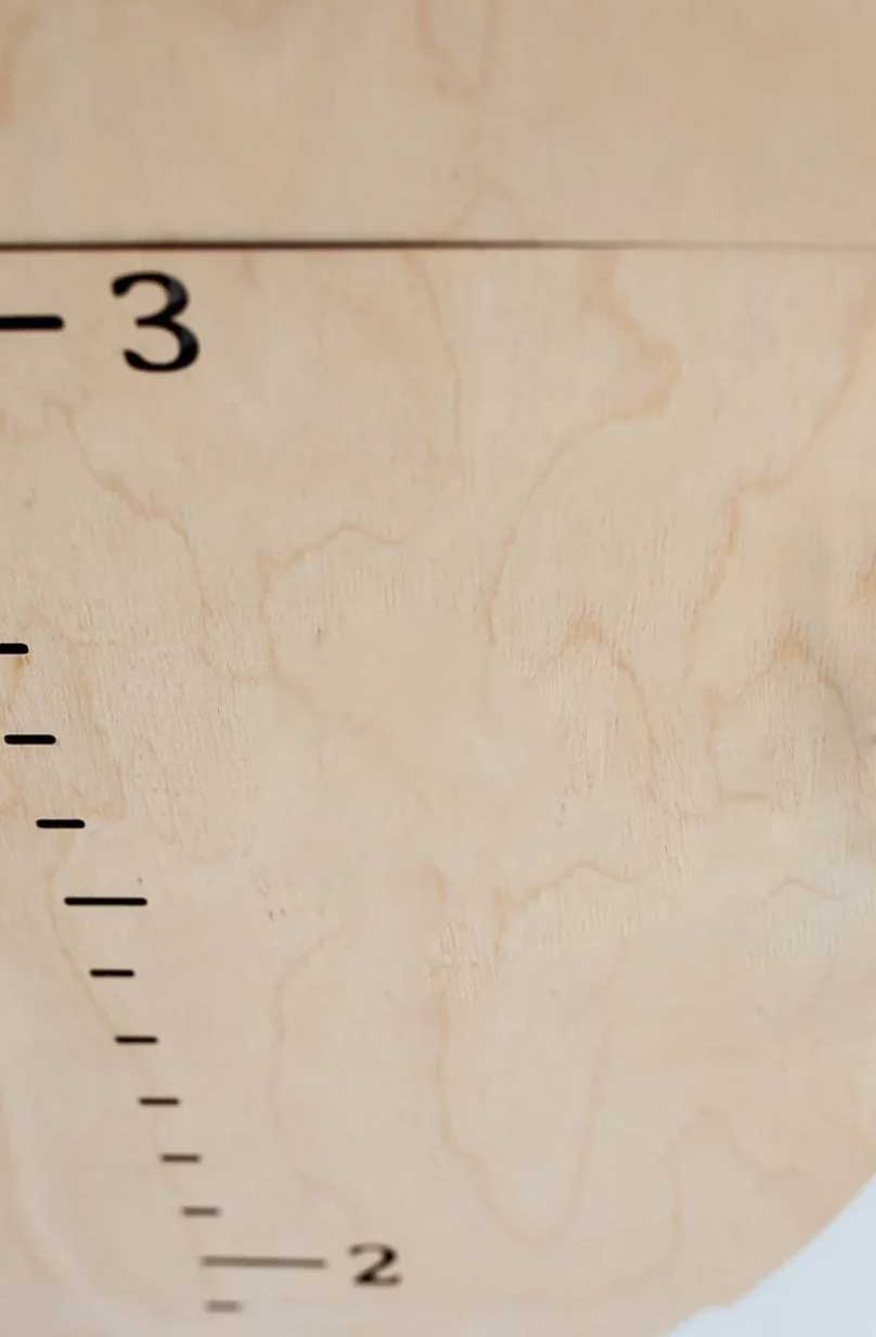 Personalized Wooden Feather Growth Chart Clearance Sale