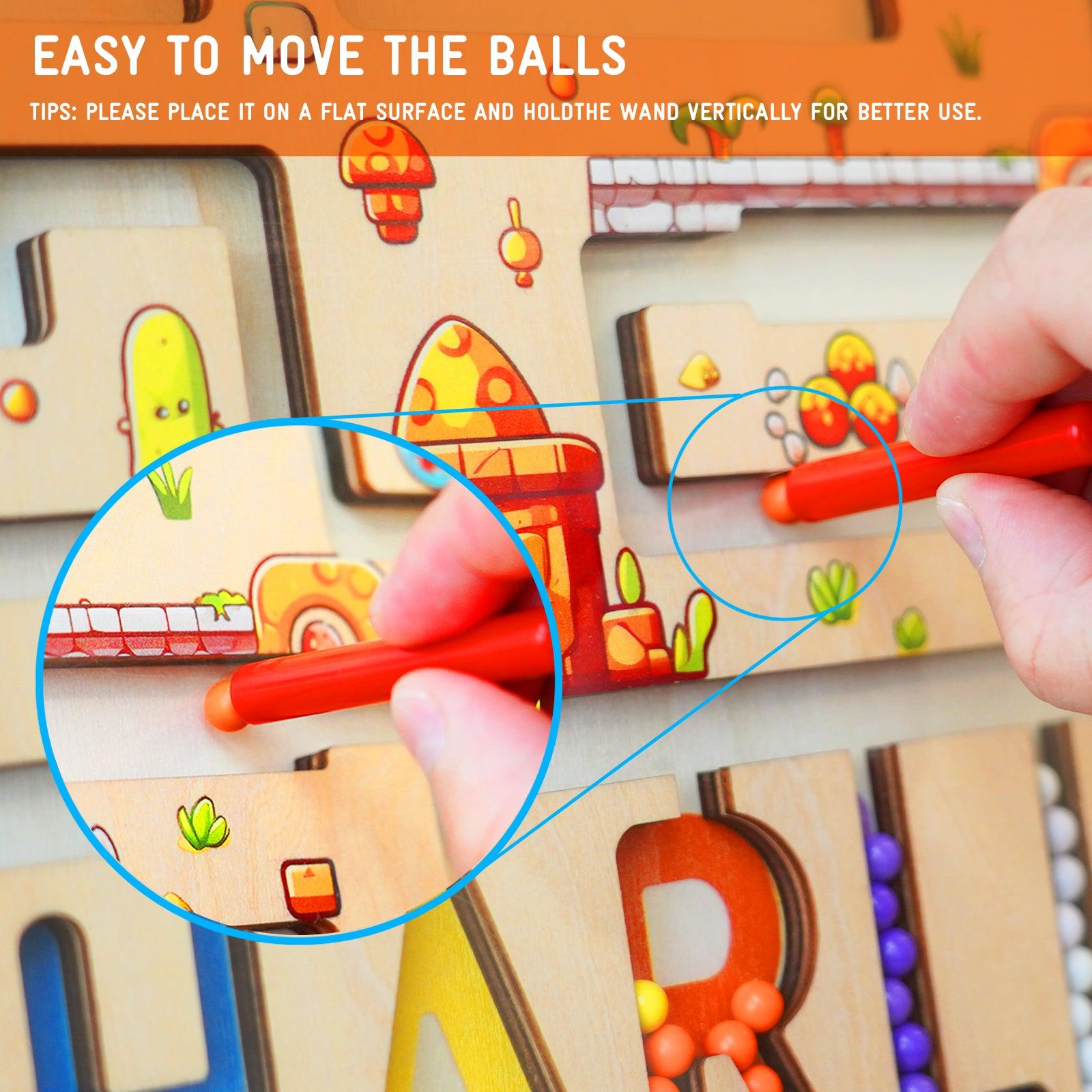 Personalized Baby Name Magnetic Maze Puzzle - Forest
