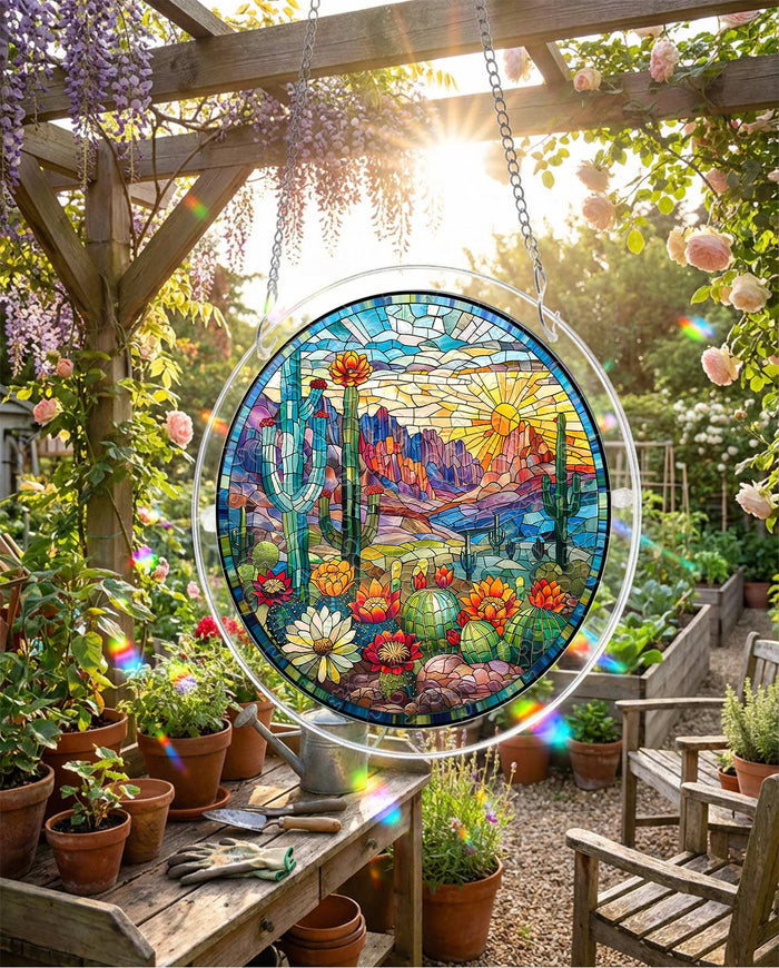 WOODBESTS | Acrylic Jigsaw Puzzle Suncatcher - Wilderness Bloom