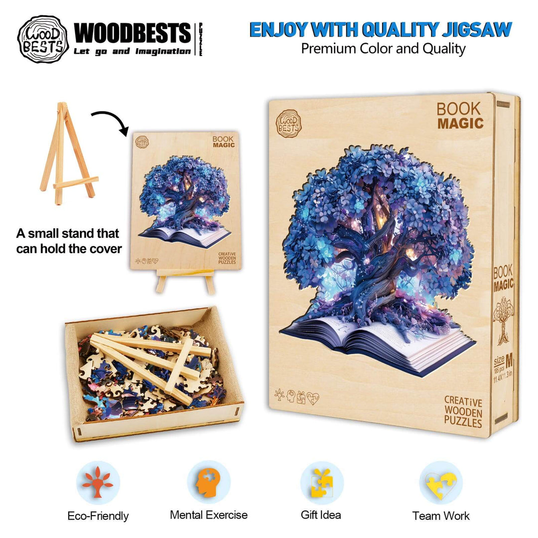 Magic Book Wooden Jigsaw Puzzle