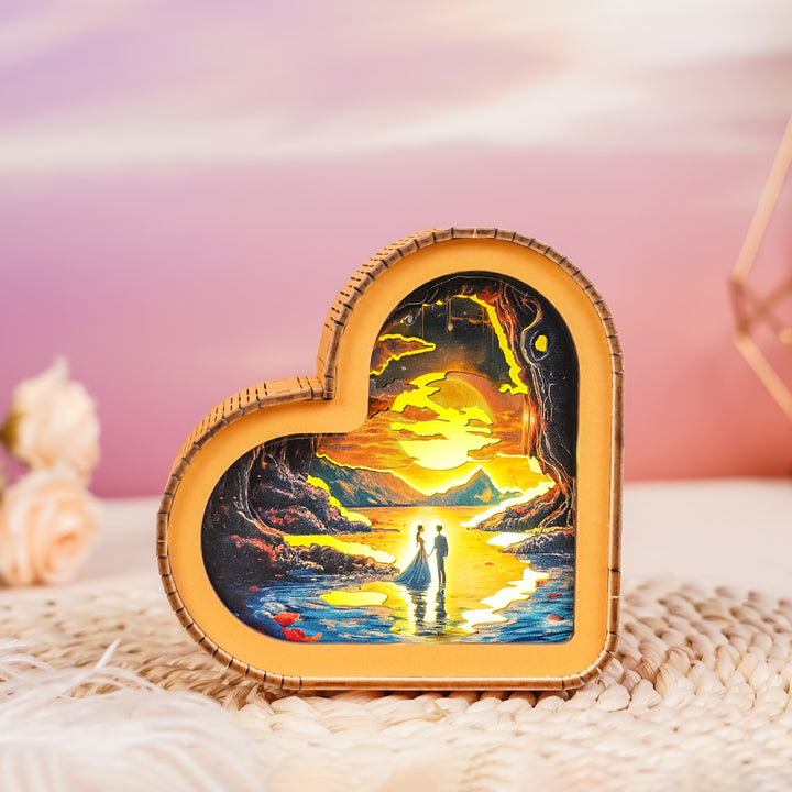 Lovers by the River Kit - 3D Wooden Puzzle Night Light