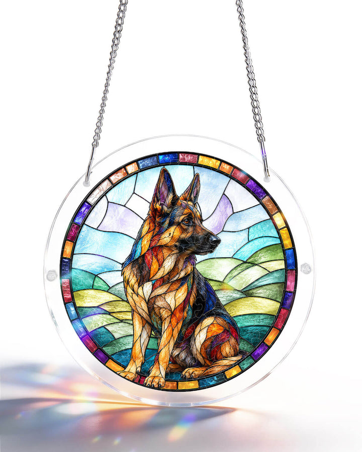 Acrylic Jigsaw Puzzle Suncatcher - German Shepherd