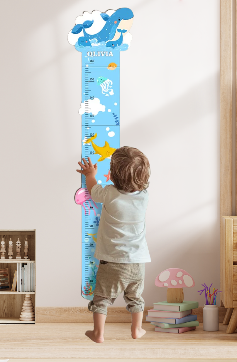 Personalized Wooden Ocean Growth Chart Ruler