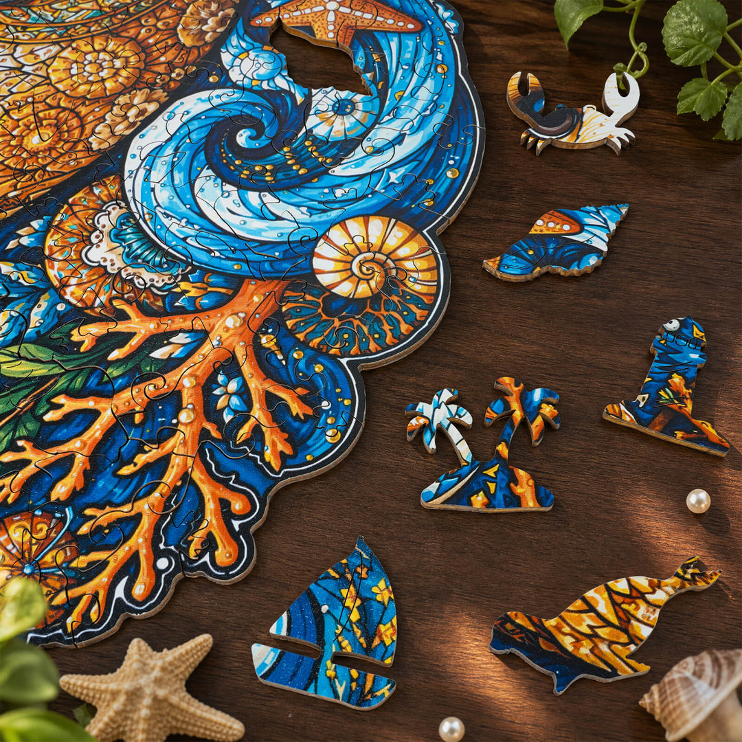 Treasure Keeper Otter Wooden Jigsaw Puzzle