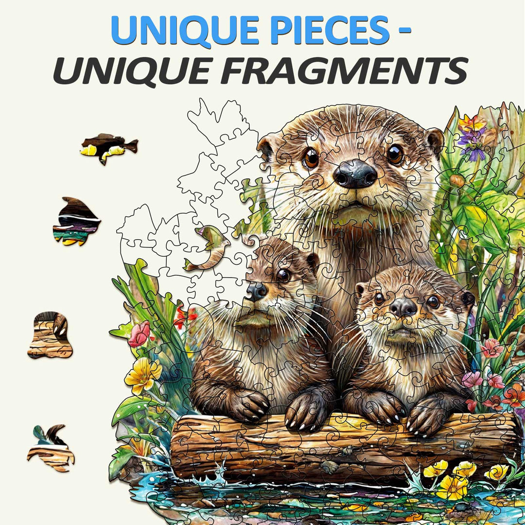 Otter Wooden Jigsaw Puzzle - Woodbests